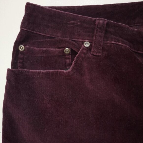 St John's Bay Ladies Size 12 Purple Bootcut Corduroy Pants - Picture 5 of 11